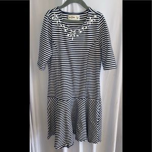 Abercrombie Girls Stripped Casual Dress SZ XL (16)